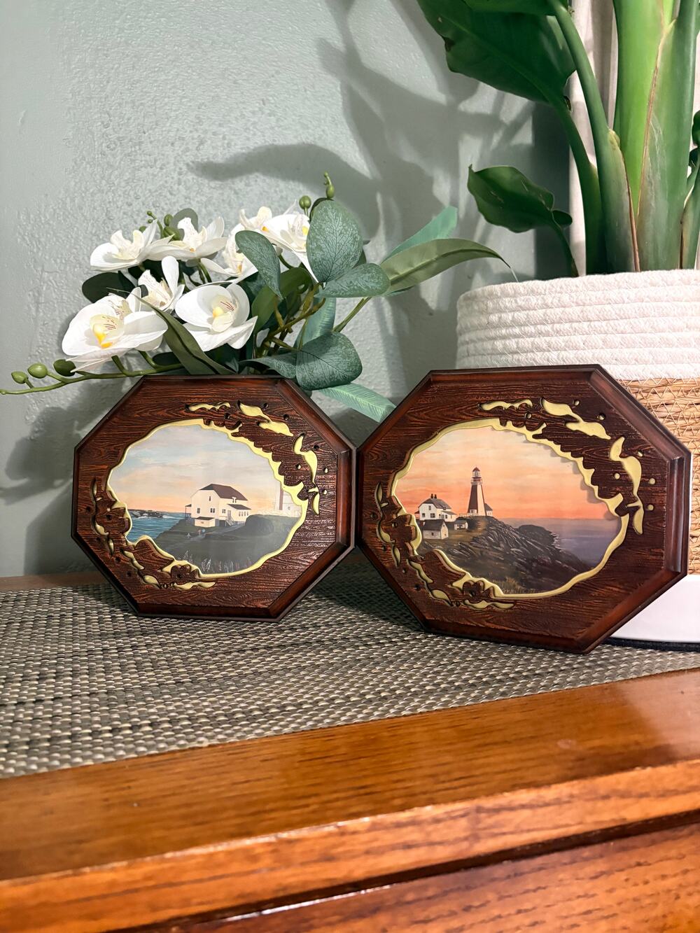 Ann Clow Nova Scotia Lighthouse Art Plaques Set Cape Forchu Yarmouth